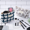 New Products Useful Fashion Eco Canvas Makeup Bags Plain Cotton Zipper Custom Cosmetic Bag With Custom Logo
