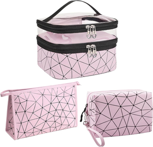 Factory Customization Simple Fashion Makeup Bag Transparent Design Portable Large Capacity High Quality Cosmetic Bag