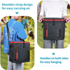 Insulated Cool Bag Portable With Logo Black Blank Cooler Lunch Bag For Food Reusable Thermal Insulated Cooler Bag