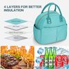 Fashion Cooler Lunch Box Portable Insulated Canvas Lunch Bag Thermal Food Picnic Tote Cooler Bag Lunch Bags