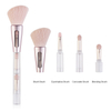 Popular 4 in 1 Multi Function Cosmetic Beauty Tool Mini Brush Travel Portable Makeup Brush Sets