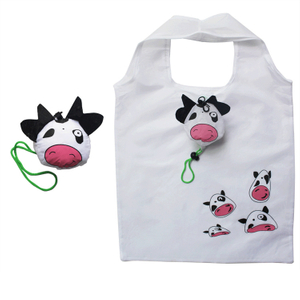 Innovative Product Circle Rotary Folding Receiving Bag Portable Large Nylon Reusable Foldable Shopping Bag
