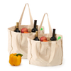 High Quality Custom Canvas Cotton Tote Shopping Bag Fashionable Portable Calico Shopper with Logo Printed