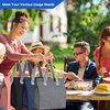 Portable OEM Eco-Friendly Cooler Bag Customized Durable Insulated Non Woven Tote Lunch Thermal Cooler Bag