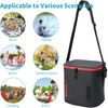 Insulated Cool Bag Portable With Logo Black Blank Cooler Lunch Bag For Food Reusable Thermal Insulated Cooler Bag