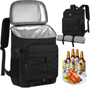 Cooler Backpack 30 Cans Lightweight Insulated Backpack Cooler Leak-Proof Soft Cooler Bag Large Capacity for Picnics