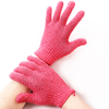Eco Friendly Bamboo Charcoal Bath Gloves Scrub Mitt Gloves Soft Mesh Body Exfoliating Brushes Glove Mitt Wholesale