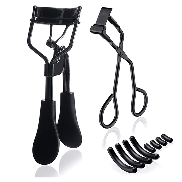 Lady Women Cute Eyelash Handle Curler Comb Nature Style Lash Curler Beauty Tool