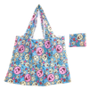 Newest fashion fold able shopping bag Portable Custom Logo Printed Nylon Shopping Bag Reusable Fold able Shopping Bag